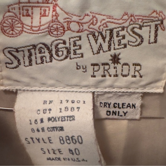 Vtg STAGE WEST by PRIOR Jacket Men’s Size 40 Corduroy Rockabilly - Picture 2 of 14